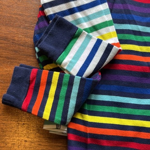 Primary Rainbow Long Sleeve Pajama Tops - Picture 5 of 6